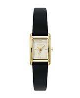 Olivia Burton Mini Grove Black Leather Strap Watch