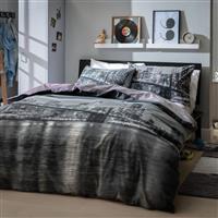 Argos Home New York & Stripe Black Bedding Set - Double