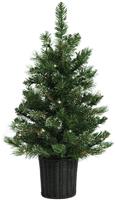Habitat 2.5ft Pre lit Snowy Christmas Tree With Basket