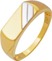 Revere Mens 9ct Gold Multi Coloured Signet Ring - P