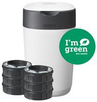 Tommee Tippee Twist and Click NappyBin 6 Refills Starter Set