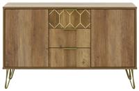 GFW Orleans 2 Door 3 Drawer Sideboard - Mango Wood Effect