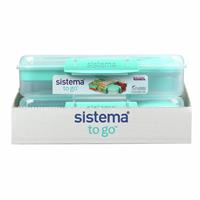 Newell Brands Sistema To Go Bento Lunch Box - Pack of 2