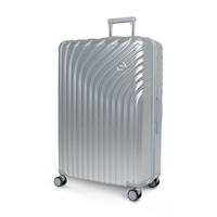 Rock Vesta 8 Wheel Hard Suitcase - Large, Silver