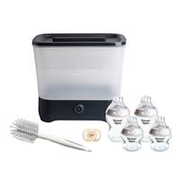 Tommee Tippee Baby Feeding Bottle and Steriliser Set - Black