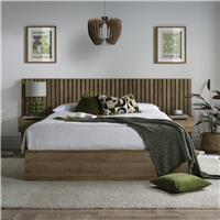 Time4Sleep Mayfair Kingsize End Lift Ottoman Bed Frame - Oak
