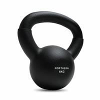 Northern 6kg Neoprene Cast Iron Kettlebell - Black