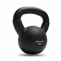 Northern 8kg Neoprene Cast Iron Kettlebell - Black