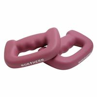 Northern D-Shaped Boxing Dumbbells Pink - 2 x 2kg