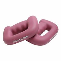 Northern D-Shaped Boxing Dumbbells Pink - 2 x 3kg