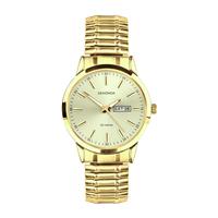 Sekonda Mens Champagne Sunray Dial Gold Tone Stainless Steel Bracelet Watch