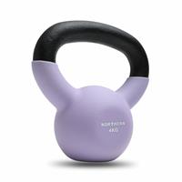Northern 4kg Neoprene Cast Iron Kettlebell - Soft Lavender
