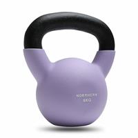 Northern 8kg Neoprene Cast Iron Kettlebell - Soft Lavender