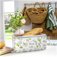 Viewquest Laura Ashley Stainless Steel Bread Bin - White