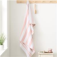 Catherine Lansfield Reversible Stripe Jacquard Hand Towel - Blush