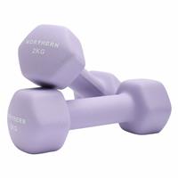 Northern Neoprene Hex Dumbbells Lavender - 2 x 2kg
