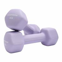 Northern Neoprene Hex Dumbbells Lavender - 2 x 3kg