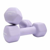 Northern Neoprene Hex Dumbbells Lavender - 2 x 4kg