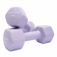 Northern Neoprene Hex Dumbbells Lavender - 2 x 5kg