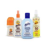 Malibu Kids SPF 50 Essentials 4-Piece Sun Care Bundle 50ml-250ml