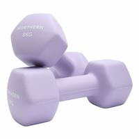 Northern Neoprene Hex Dumbbells Lavender - 2 x 8kg
