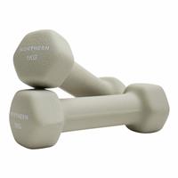 Northern Neoprene Hex Dumbbells Natural - 2 x 1kg