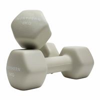 Northern Neoprene Hex Dumbbells Natural - 2 x 6kg