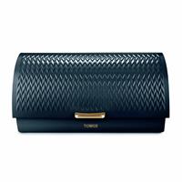Tower Empire Roll Top Stainless Steel Bread Bin - Blue