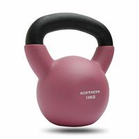 Northern 10kg Neoprene Cast Iron Kettlebell - Dusk Pink