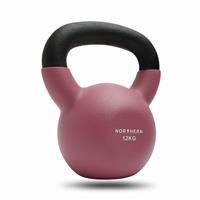 Northern 12kg Neoprene Cast Iron Kettlebell - Dusk Pink