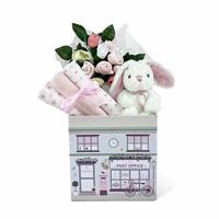 Babyblooms Personalised Little Pink Bunny And Baby Clothes Gift Hamper
