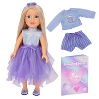 DesignAfriend Little Sister Doll 14 Inch Fashion Doll Bumper Set