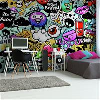 Origin Murals Graffiti Monster Multicolour Wall Mural