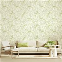 Hoopla Walls Bird Toile Sage Wallpaper
