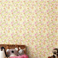 Hoopla Walls Bouncing Bunnies Dolly Mix Wallpaper