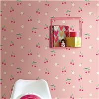 Hoopla Walls Cheery Cherries Watermelon Wallpaper