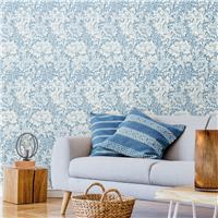 Hoopla Walls Chrysanthemum Wedgewood Wallpaper