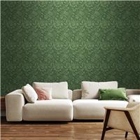 Hoopla Walls Damask Trail Forest Green Wallpaper