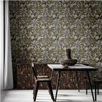 Hoopla Walls Eden Seaweed Garden Slate Wallpaper