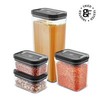 Good Food Plastic 4 Piece Airtight Food Storage Set