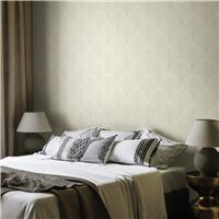 Hoopla Walls Elegance Leaf Fan Chalk Wallpaper