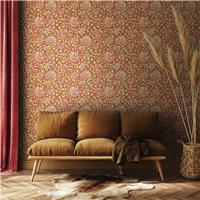Hoopla Walls Honeysuckle Terracotta Wallpaper
