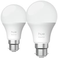 Philips Hue Essential B22 8W Smart Light Bulb - Pack of 2