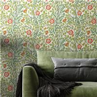 Hoopla Walls Rosehip Trail Coral Pink Wallpaper