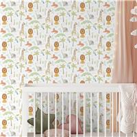 Hoopla Walls Safari Boogie Honey Mallow Wallpaper