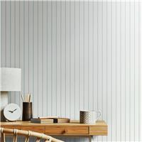 Hoopla Walls Scallop Stripe Petrol Wallpaper