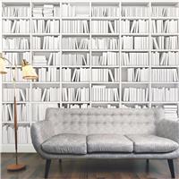 Origin Murals Library White Wall Mural