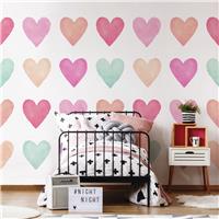 Origin Murals Colour My Heart Pink Wall Mural