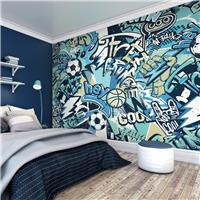 Origin Murals Sports Graffiti Blue Mix Wall Mural