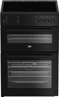 Beko FTC6701K 60cm Twin Cavity Electric Cooker - Black